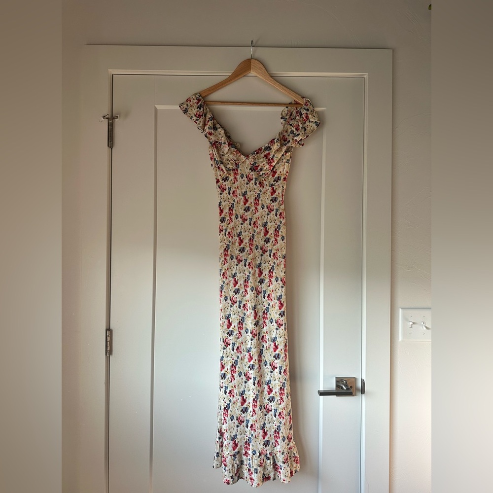 Doen Arlene Silk Dress in Wildflower Thicket xxs (Dôen)